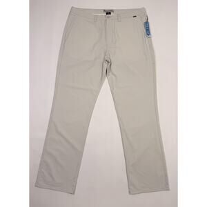 Travis Mathew Pant Mens 38x32 Gray Prestige Hough Chino Golf Stretch Performance